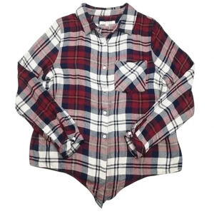 Harper Soft Flannel Tie Top Size M